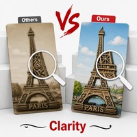 Aimants de réfrigérateur personnalisés avec logo, souvenirs des Bahamas en fer blanc, avec autocollant magnétique puissant pour la décoration intérieure