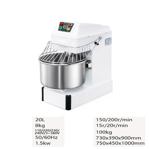 Mezcladora de Harina Industrial Comercial Automática de 20L, Mezcladora de Masa Espiral de Acero Inoxidable para Hacer Pan AS-EZ-092, Gran Capacidad de 20L - Product Image 5