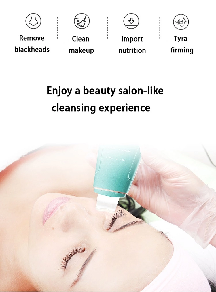 Ultrasonic Cleaning Lifting Skin care Machine Spatula Positive Negative Ions Export EMS Skin Scrubber