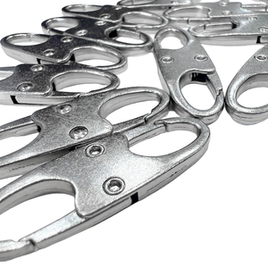 Petit mousqueton argenté Double mousqueton à ressort Wiregate Metal Zipper Puller - Product Image 4