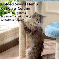 Árbol rascador grande para gatos con plataforma de felpa, hamaca y poste de sisal, mueble para mascotas de interior, color personalizado, venta al por mayor OEM