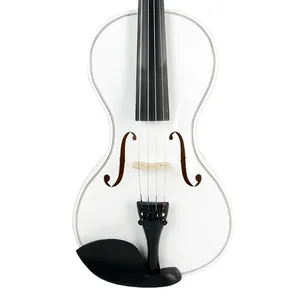 Violín Acústico 4/4 con Diseño <span class=keywords><strong>de</strong></span> Calabaza Blanca, Kit para Estudiantes con Arco <span class=keywords><strong>de</strong></span> Madera <span class=keywords><strong>de</strong></span> Brasil, Puente, Cuerdas y Estuche Protector - Product Image 2