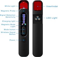Détecteur de caméra cachée, dispositif d'écoute Anti-espion, traqueur GPS, balayeuse d'insectes, Scanner de Signal sans fil RF