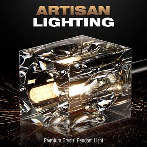 SIMIG Modern Crystal Chandelier Black Gold Pendant <strong>Fixture</strong> Adjustable Height Hanging Ceiling <strong>Light</strong> for Dining Room Kitchen - Product Image 4