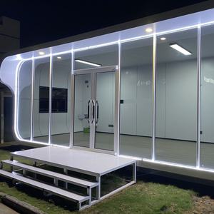 ห้องโดยสารแอปเปิ้ลทันสมัยสองชั้นบ้านเล็กๆสำเร็จรูปหรูหราโมดูลาร์บ้านเคลื่อนที่โครงการที่อยู่อาศัย - Product Image 4