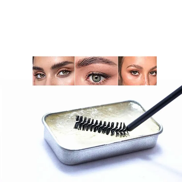 3D Brauen Gel Lang Anhaltende Wasserdichte Augenbraue Make-Up Balm 2 Pack Custom Augenbraue styling wachs seife Kosmetik Augenbraue Seife kit