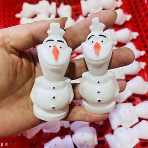 סיטונאי קריסטל טבעי קוורץ לבן מגולף שיש לבן גילוף שלג תינוק מתנה לחג המולד מתנה - Product Image 4