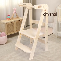 Tour d'apprentissage Montessori en cristal, table de lavage pour bébé, échelle, tabouret, marchepied, table de lavage, escalier