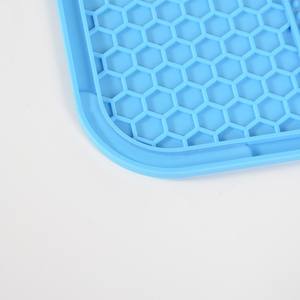 Hot selling hot selling pet slow food pad cat dog licking <b>tray</b> silicone licking pad suction bowl scraper brush slow food pad - Product Image 5
