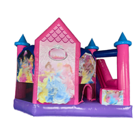 Château gonflable princesse le plus populaire avec toboggan, en PVC, pour enfants, logo personnalisé, couleur personnalisée, haute qualité, utilisation en extérieur, JIALE JL141