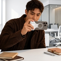 Pegangan Kamera Smartphone Ringan Bermagnet dengan Remote untuk Pemotretan Vlog dan Selfie