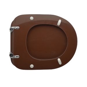 Abattant de toilettes compact moderne en noyer PG à dégagement rapide avec télécommande pour usage domestique, en MDF et plastique PP - Product Image 2