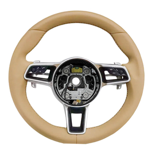 Volante de Cuero Completo Multi-Botones para <span class=keywords><strong>Porsche</strong></span> Cayman, Cayenne, Panamera, <span class=keywords><strong>Macan</strong></span>, Taycan, Boxster, Cayman, 718, 911, 958, 970, 991 - Product Image 2