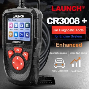 LAUNCH CR3008 PLUS OBD2 Scanner Outil de diagnostic automobile Affichage LCD universel Lecteur de code moteur pour batterie 12V - Product Image 2