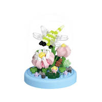 Nouveautés : Jouets de construction en plastique 3D, modèles Abeille, Escargot, Mini-briques, Papillon, Fleur, Insecte, Boîte de blocs de construction diamant avec présentoir
