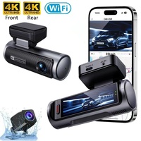 4K+4K Wifi Çift Lensli Araç Kamerası 3.19 İnç Araç İçi Siyah Kutu DVR Kamera Ön ve Arka Araç Kamerası Video Kaydedici