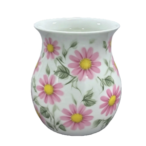 Gentle Pastoral Grace Pink Rose Jarrones <span class=keywords><strong>de</strong></span> cerámica para decoración del hogar con logotipo personalizado Ideal para agregar habitación con un toque <span class=keywords><strong>de</strong></span> encanto romántico - Product Image 5