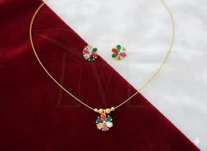 High Gold Polish Antique Designer Pendant Set Party Wear Ethnic Necklace <b>Jewellery</b> for Women Festive and Bridal Look - Product Image 2