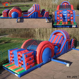 Bạt PVC thương mại Inflatable dành cho người lớn khóa học trở ngại Swing thương mại Inflatable Trampoline công viên Bouncer trượt lâu đài - Product Image 6