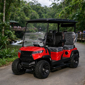 Carrito de Golf de Litio de 4 Plazas con Neumáticos Profundos de 12 Pulgadas, Apto para Terrenos Húmedos - Product Image 1