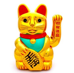 Electric Big Size 18 Inches Plastic Maneki Neko 16 14 12 Inches Japan Feng Shui Huge Waving Arm Lucky Fortune <strong>Cat</strong> <strong>Figurines</strong> - Product Image 5