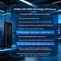 Server AI HGX NVIDIA B300 NVL8 SXM 8-GPU untuk Pelatihan AI, Inferensi, dan HPC (High Performance Computing)