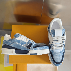 Chaussures de sport et de loisirs tendance, nouvelle collection, très vendues, confortables et respirantes, en tissu denim lavé à texture riche - Product Image 1