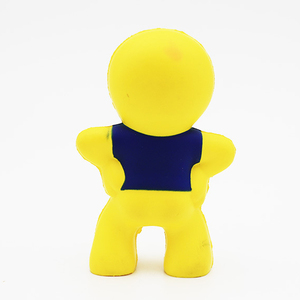 Balle <span class=keywords><strong>anti</strong></span>-<span class=keywords><strong>stress</strong></span> en mousse PU jaune en forme de visage d'<span class=keywords><strong>homme</strong></span> à remontée lente, personnalisable avec logo, jouet à presser, <span class=keywords><strong>cadeau</strong></span> promotionnel pour enfants et adultes - Product Image 4