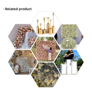 Mur de fleurs artificielles Offre Spéciale promise en gros pour toile de fond de décoration de mariage - Product Image 5