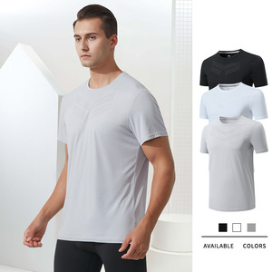Camisetas deportivas de acción de secado rápido con logotipo personalizado de gran tamaño para hombre - Product Image 2