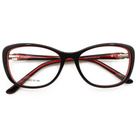 Montures de lunettes optiques en acétate personnalisées en gros, de Chine, montures de lunettes classiques solides de créateurs de mode