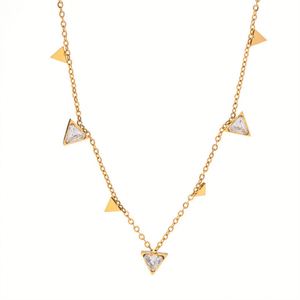New Trend Product Gold Necklace Women High Quality Zircon Charm Necklace - Product Image 1