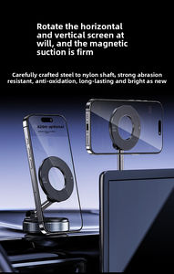 Soporte de teléfono inteligente magnético plegable OEM Soporte de teléfono de vacío de succión de montaje de coche al vacío para iPhone 16 15 Pro Max - Product Image 5