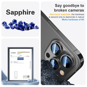Miếng Dán Ống Kính Sapphire Chất Lượng Cao PVD Miếng Dán Ống Kính Mắt Đại Bàng Cho <span class=keywords><strong>iPhone</strong></span> 13 Pro Max 14 Plus 12 Samsung S23 S23 + Ultra S22 - Product Image 5