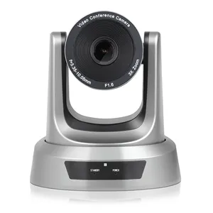 FMK-V3U-Gray Video Camera For Zoom Skype YouTube 3X Optical Zoom USB Camera 1080P HD Video Webcam HDMI USB PTZ Camera