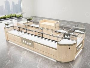 Luxury Jewelry Kiosk Design | Custom LED Glass Showcases & Retail Display Counters | One-Stop Elegant Store Fixture Solutions - Product Image 2