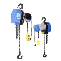 Palans électriques à chaîne monophasés 220V 1T avec moteur en cuivre pur, chaîne G80, frein électromagnétique, crochet pivotant à 360° pour atelier