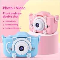 Appareil photo numérique reflex numérique miniature HD 1080p haute définition pour enfants avec détection de mouvement et interaction vocale autonome – Cadeau