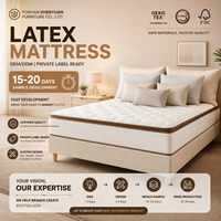 Matelas double sur mesure en mousse à mémoire de forme compressée à ressorts ensachés, antibactérien et respirant, pour mobilier de maison