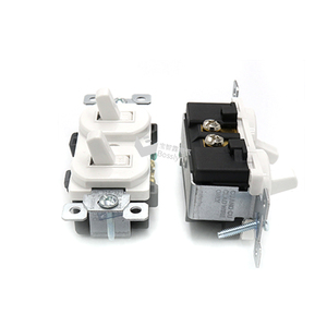 15A 120V Bosslyn US Standard appareils ménagers unipolaire Double interrupteur à bascule - Product Image 6