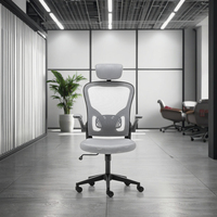 Enjoyseating Yike Chaise de bureau ergonomique à dossier haut et hauteur réglable et pivotante Chaise en tissu maillé Chaise d'ordinateur de jeu