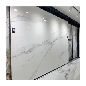 1220 Mm Flexible Eco-friendly Pvc Marble Wall Panel Interior Decoration Carbon Slate Marble
