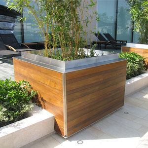 Pot de plantes carré en <span class=keywords><strong>bois</strong></span>, boîte de jardinière vintage au design personnalisé de cm pour jardin en plein air - Product Image 2