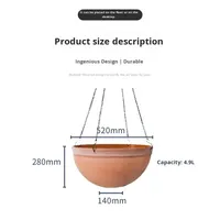 Kit de suspension réglable pour plantes, support de pot en plastique avec crochets et cordes pour plantes murales et de plafond d'intérieur, logo personnalisé, fourni par l'usine