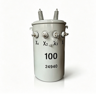 Transformateur de distribution monophasé monté sur poteau, 100 kVA, immergé dans l'huile, 480 V, 110 V/220 V, 50 Hz, D11