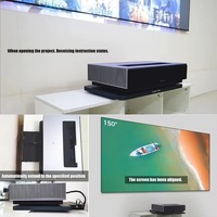 Systèmes de cinéma maison, panneau de commande intelligent pour la maison, plateau motorisé pour projecteur, plateau rétractable pour projecteur laser UST 4K