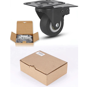 50mm 2 Inch Adjustable Steel High Top Plate Casters Double Bearing 30~40kg Silent Industrial Furniture <b>Replacement</b> <b>Wheels</b> - Product Image 2