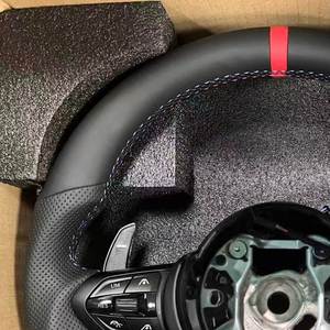 Volante de Coche OEM Modelo M, Completamente en Cuero con Costuras Rojas, para <span class=keywords><strong>BMW</strong></span> 2016 <span class=keywords><strong>bmw</strong></span> <span class=keywords><strong>328i</strong></span> M5 F90 X4m F98 435i 640i - Product Image 5
