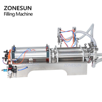 Machine de remplissage de bouteilles de gel désinfectant pour les mains à l'alcool, entièrement pneumatique, ZONESUN ZS-YT2P