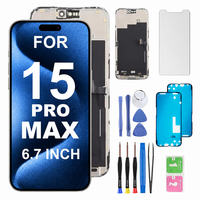 Écran OLED flexible RJ de remplacement pour téléphone, assemblage numériseur tactile d'affichage IC mobile pour réparation 15 Pro Max